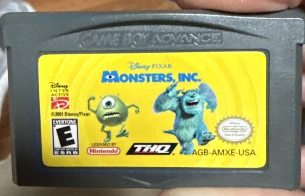 Monsters, Inc. GBA (Nintendo Game Boy Advance) Authentic -TESTED & WORKING